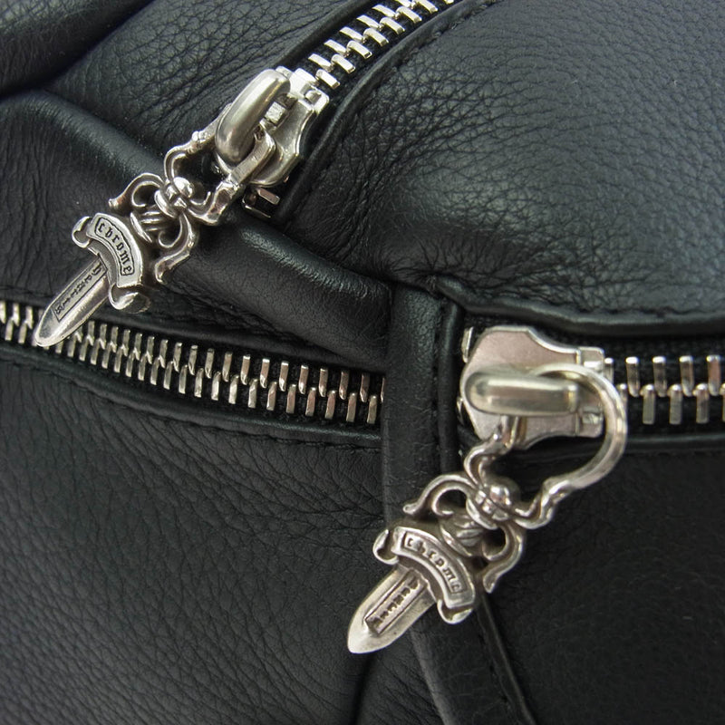 CHROME HEARTS クロムハーツ（原本無） #1 SNAT PACK スナットパック ガンスリンガー レザーウエストバッグ ブラック系【美品】【中古】