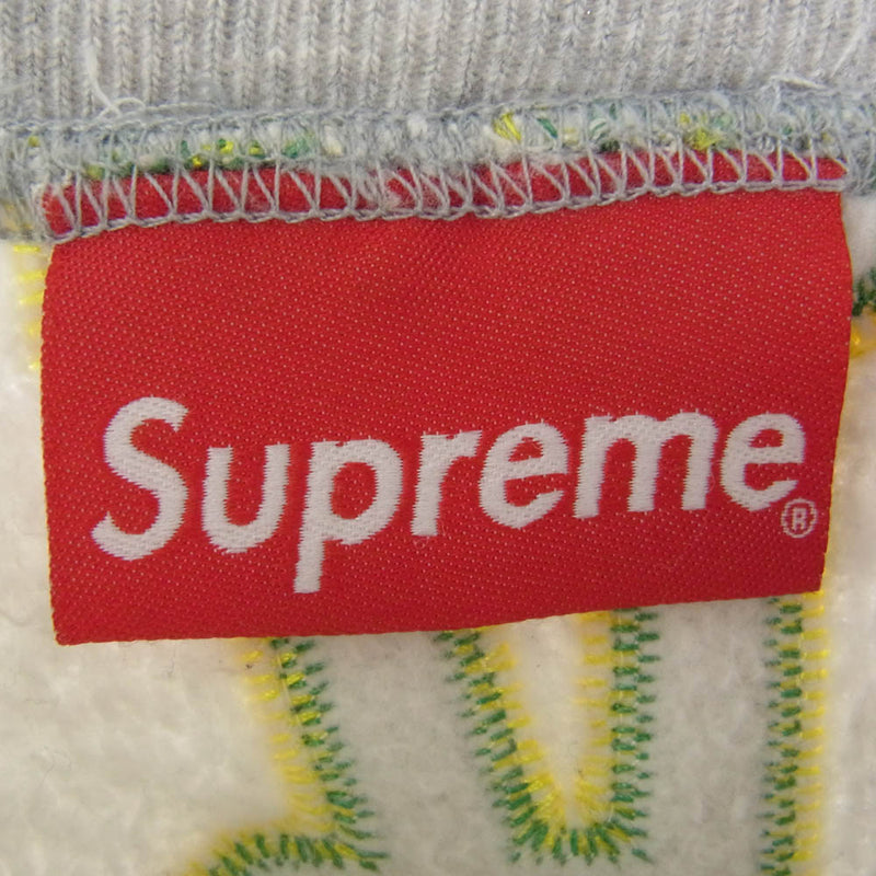 Supreme シュプリーム 22SS Multi Arc Crewneck Sweatshirt マルチアーク クルーネック スウェット グレー系 M【中古】