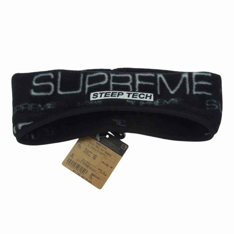 Supreme シュプリーム 21AW NN52150I ×THE NORTH FACE  Steep Tech Headband ポーラテック フリース ヘアーバンド ブラック系【新古品】【未使用】【中古】