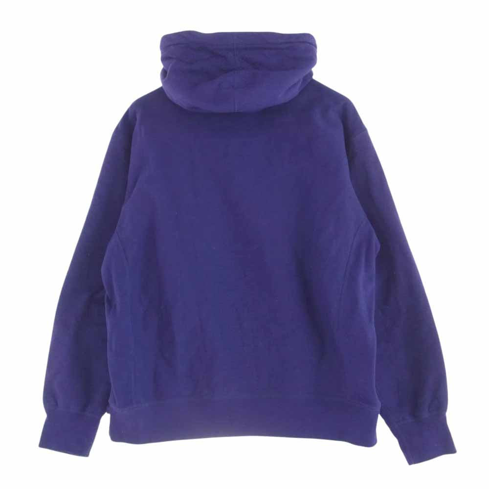 Supreme シュプリーム 20AW Micro Logo Hooded Sweatshirt マイクロ ロゴ フーディ プルオーバー パーカー パープル系 M【中古】