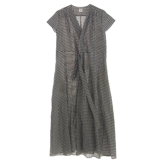 Ron Herman ロンハーマン 3710300175 Checkered Seersucker Lap Dress チェック シアサッカー ラップ ドレス ワンピース XS【中古】