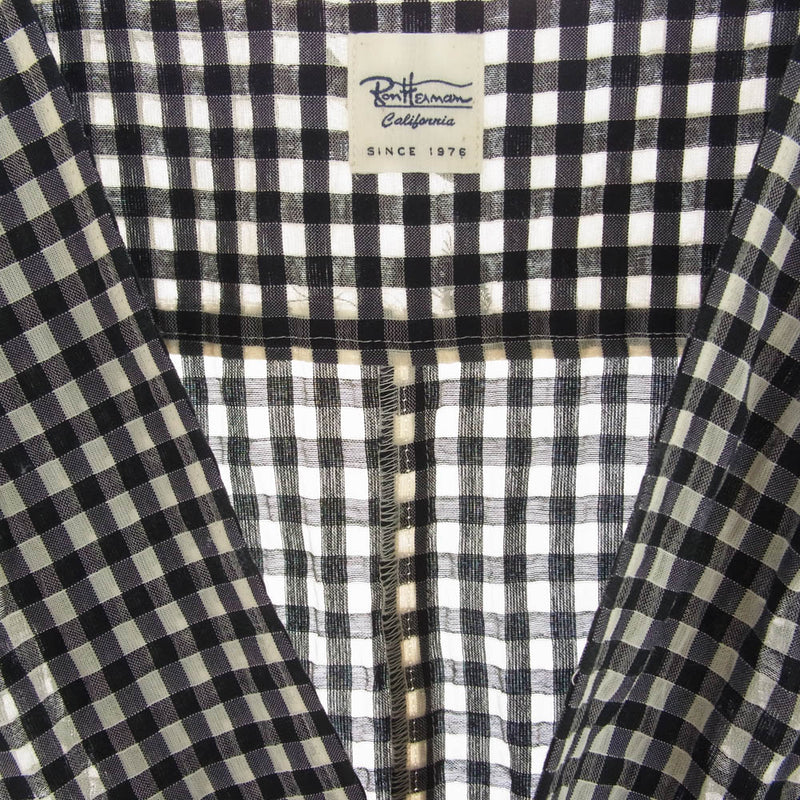 Ron Herman ロンハーマン 3710300175 Checkered Seersucker Lap Dress チェック シアサッカー ラップ ドレス ワンピース XS【中古】