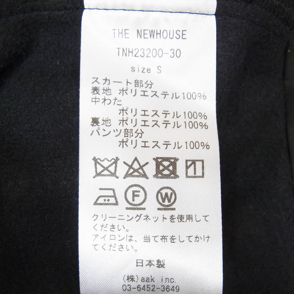 ザ ニューハウス TNH23200-30 Claver Skirt 中綿入り スカート ブラック系 S【中古】