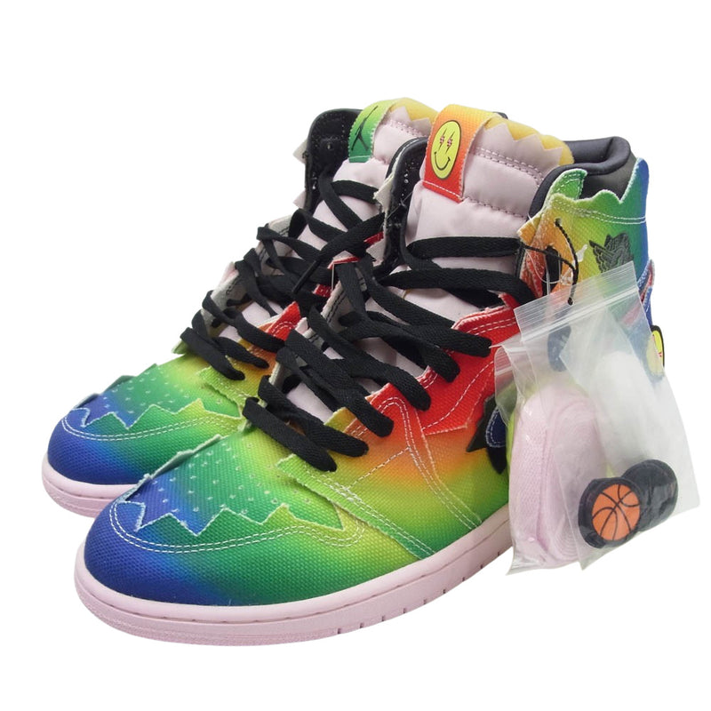 NIKE ナイキ DC3481-900 × J Balvin J バルビン Air Jordan 1 High OG Rainbow エアジョーダン1 ハイ OG レインボー スニーカー ピンク系 マルチカラー系 29cm【中古】