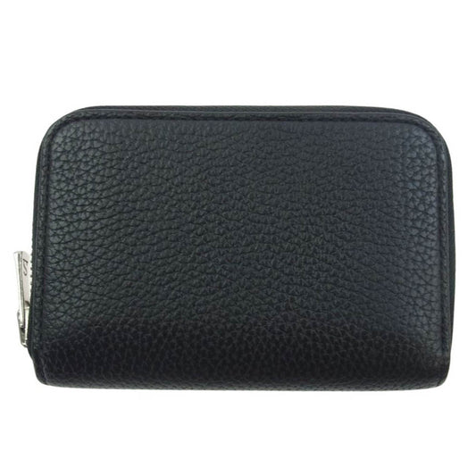 WILDSWANS ワイルドスワンズ SC-LAFARO ラファロ シュランケンカーフ コイン ケース ラウンド ジップ レザー ウォレット ブラック系【中古】