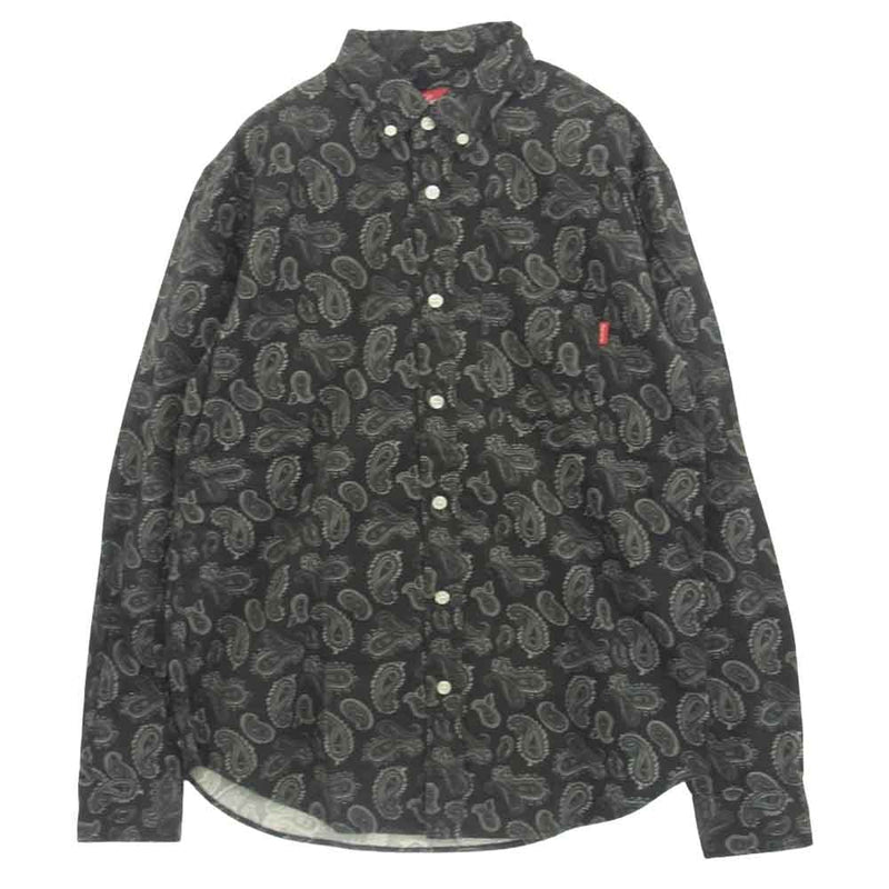 Supreme シュプリーム 13AW Paisley Shirt ペイズリー長袖 ボタンダウン シャツ S【中古】