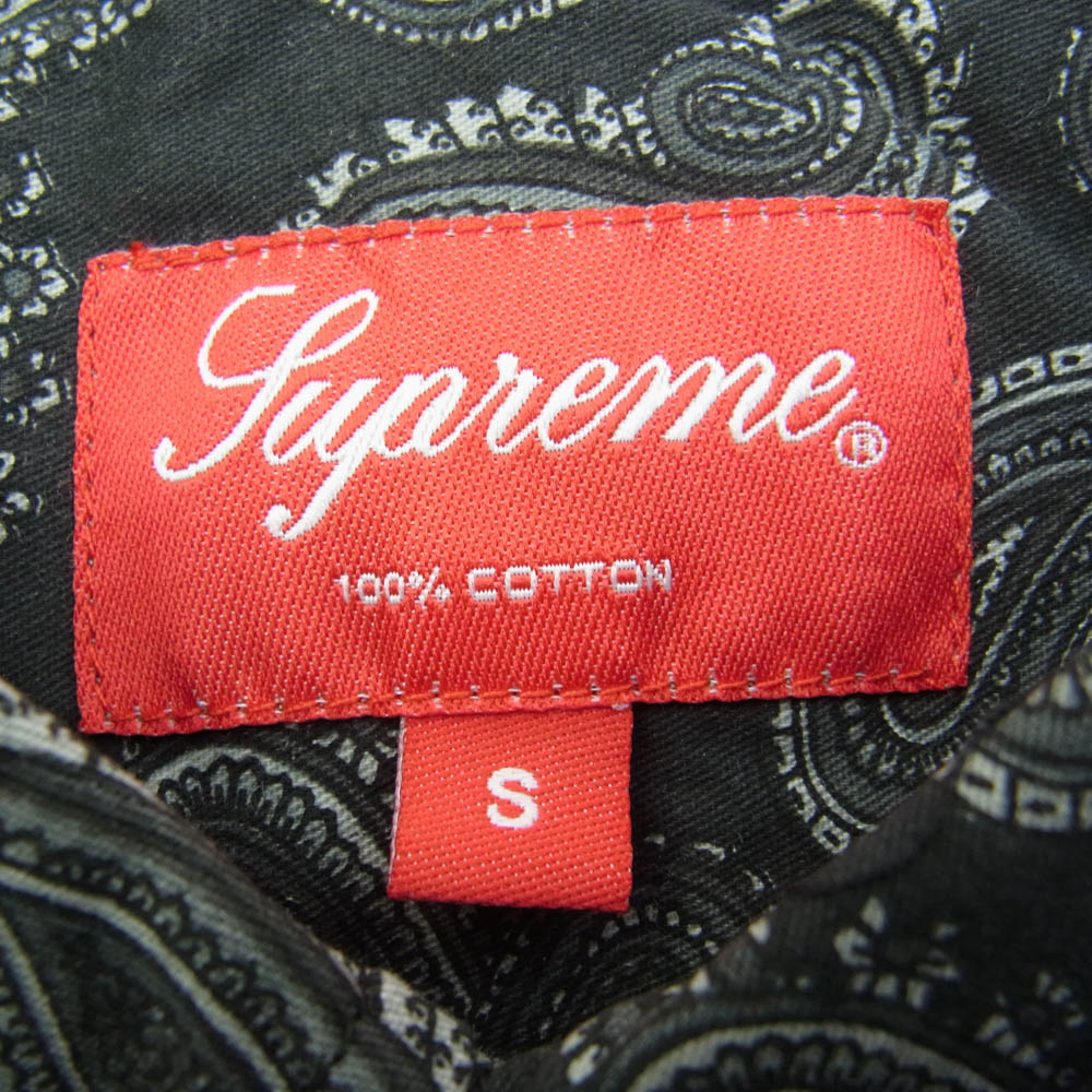 Supreme シュプリーム 13AW Paisley Shirt ペイズリー長袖 ボタンダウン シャツ S【中古】