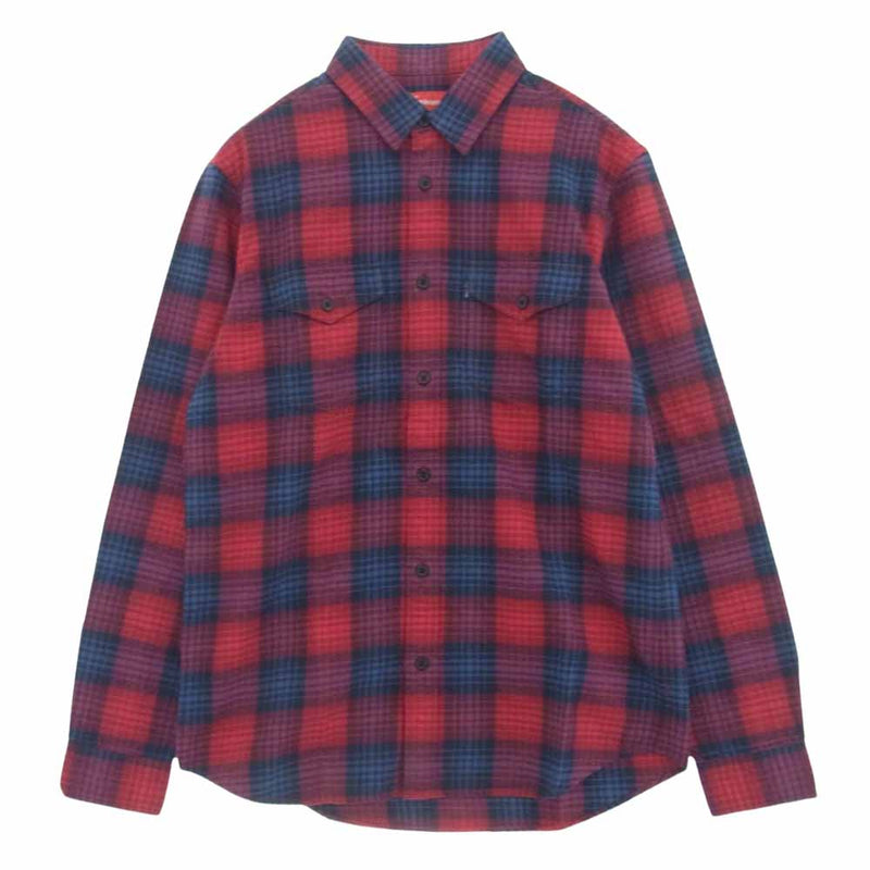 Supreme シュプリーム 11AW Ombre Plaid Shirt オンブレ プレイド チェック 長袖 シャツ M【中古】