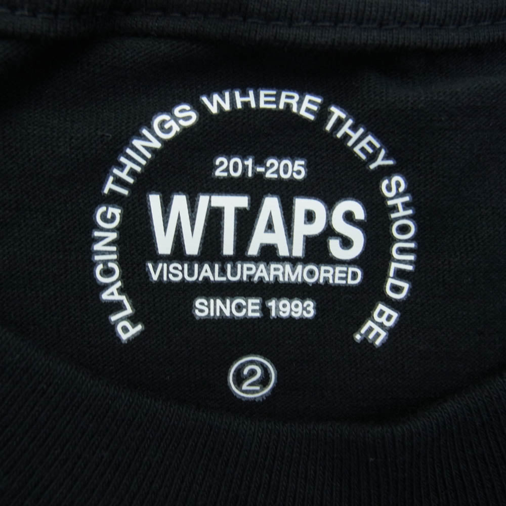 WTAPS ダブルタップス 17SS 171PCDT-ST02S Axe Tee SCREEN ロゴ プリント 半袖 クルーネック Tシャツ ブラック系 2【新古品】【未使用】【中古】