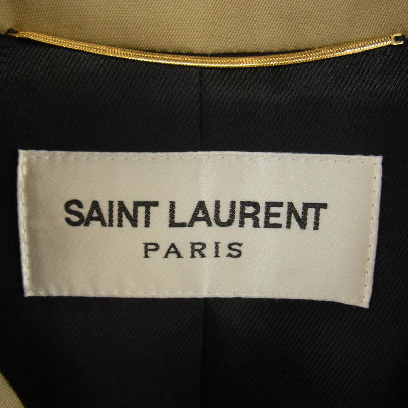 SAINT LAURENT サンローラン 613224 Y3A99 国内正規品 トレンチコート ブラウン系【中古】