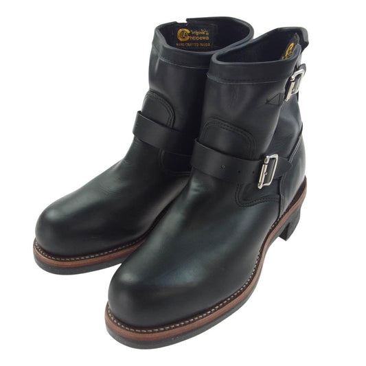 Chippewa チペワ 1901M10 7inch ORIGINAL STEEL TOE ENGINEER BOOTS 7インチ スチールトゥ エンジニア ブーツ レザー ブーツ ブラック系 27cm【中古】