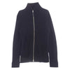 MAISON MARGIELA メゾンマルジェラ 22AW SI1HA0013 4.14ライン 四つタグ ドライバーズニット リブ ジップアップ ハイネック カーディガン ジャケット ブラック系 M【美品】【中古】