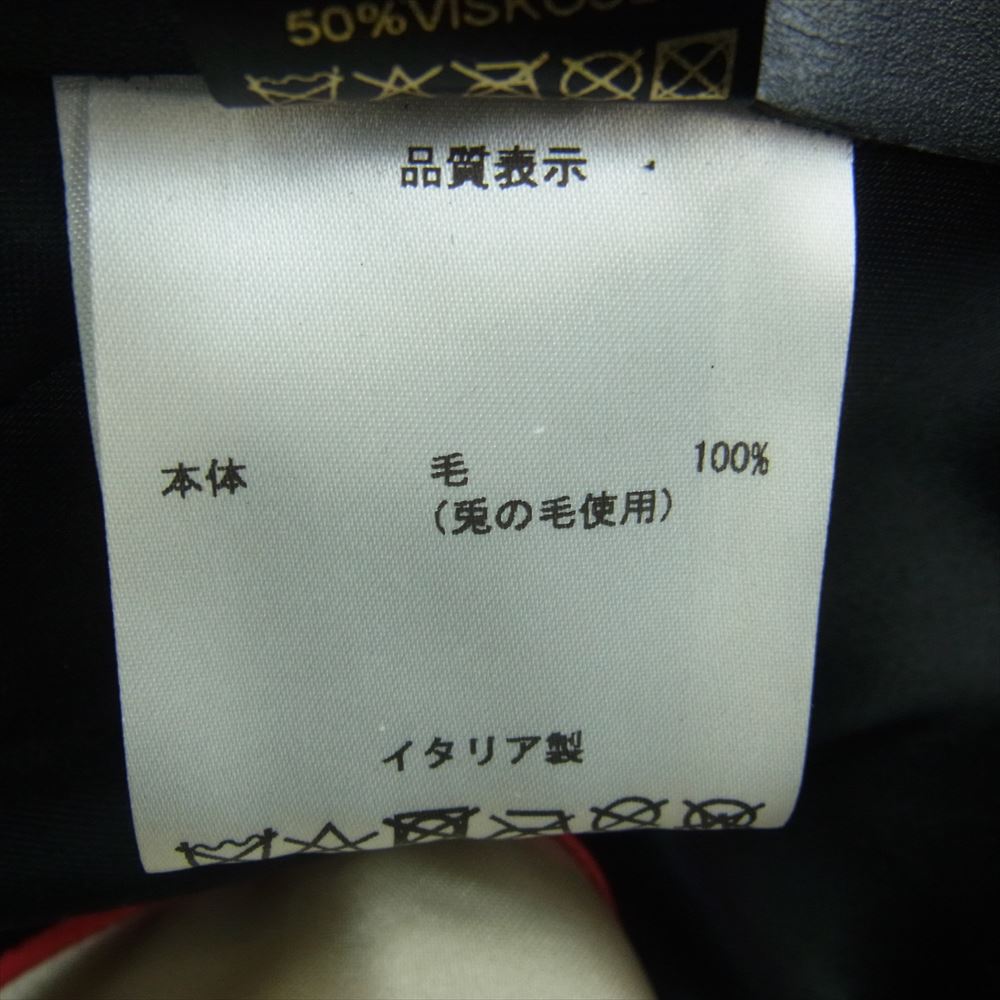 Borsalino ボルサリーノ NICK FOUQUET ニックフーケ GENOVESE ジェノヴェーセ 焦がし ダメージ加工 フェルト ウール ハット ライトブラウン系【中古】