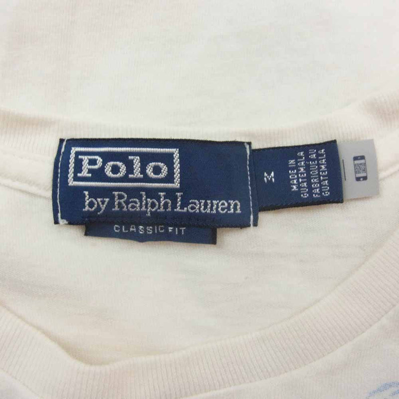 POLO RALPH LAUREN ポロ・ラルフローレン POLO FISHING TOURS ポロフィッシングツアーズ クラシック フィット ジャージー グラフィック クルーネック 半袖 Tシャツ ホワイト系 M【中古】