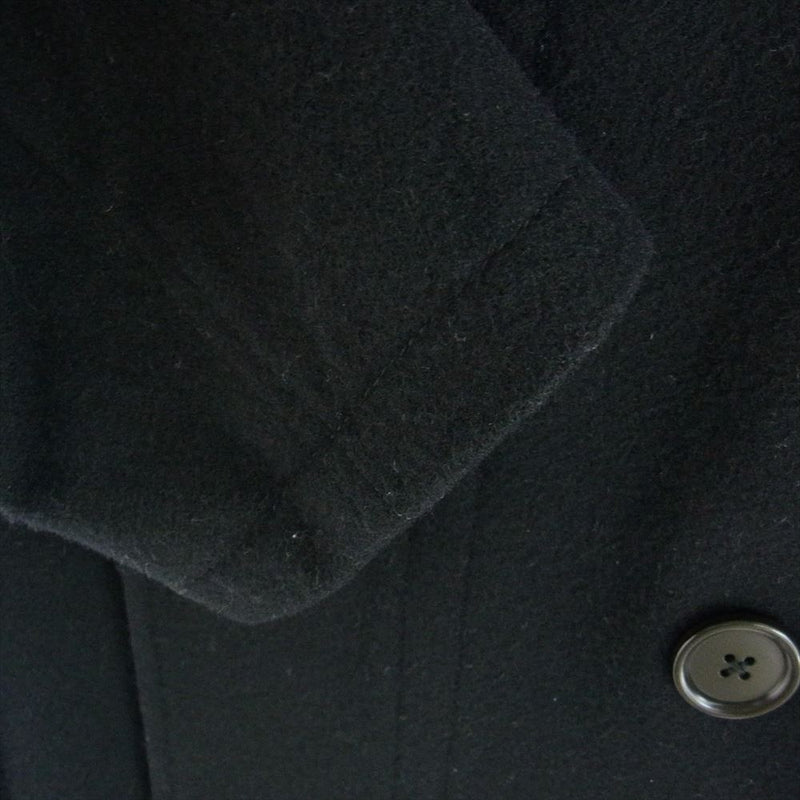 Lサイズ ポールスミス ベロア チェスターコート ブラック Paul Smith ポール・スミス PM-BM-50165 ベロアパイピング