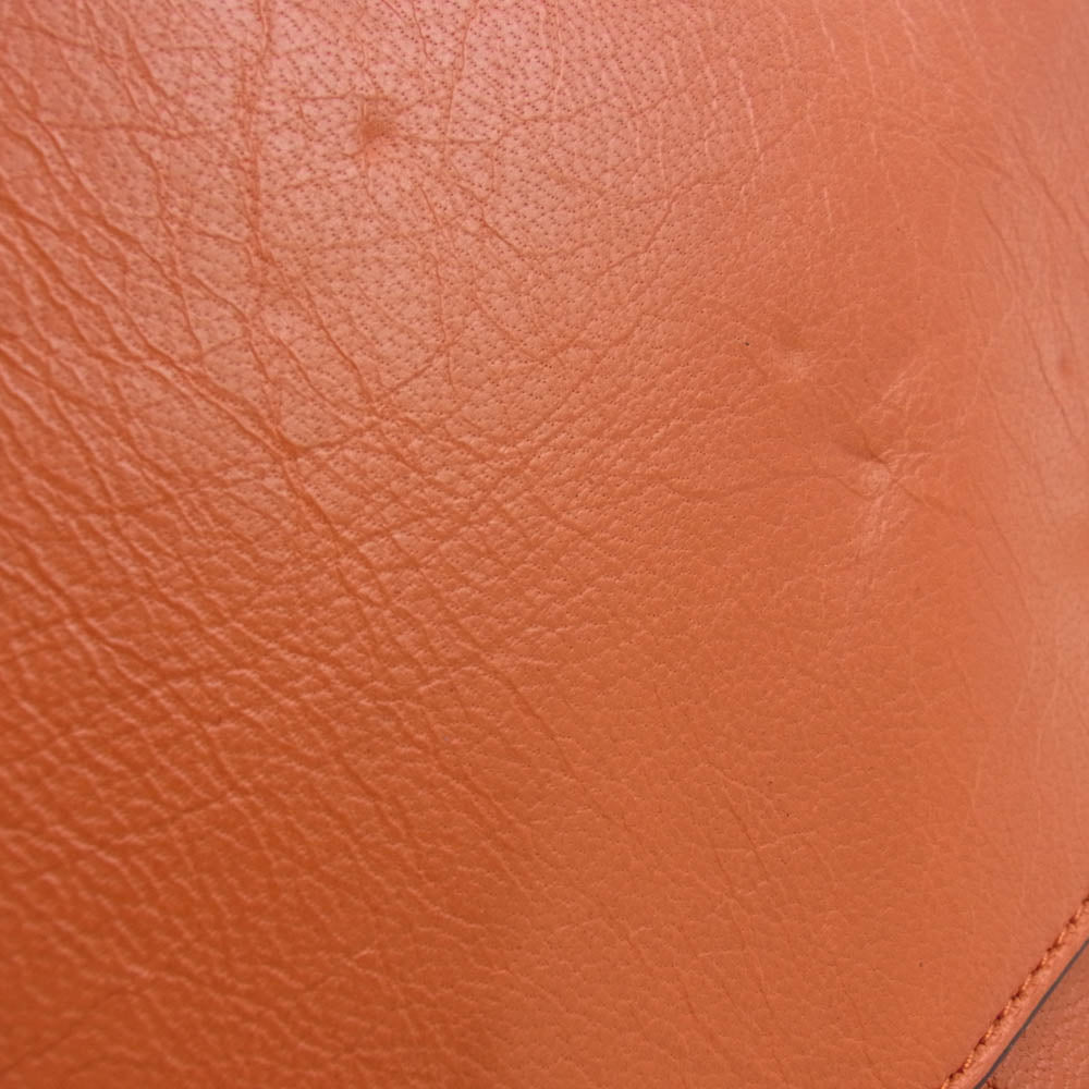 COACH コーチ 33689 2WAY ショルダー ハンドバッグ オレンジ系 レッド系【中古】