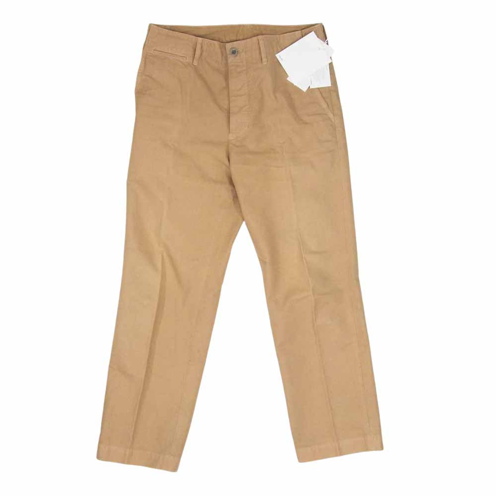 VISVIM ビズビム 22SS 0122105008003 CHINO PANTS HW TAPER BEIGE TAPER PEERLESS刻印 メタル釦 シンチバック チノパンツ ベージュ系 2【美品】【中古】