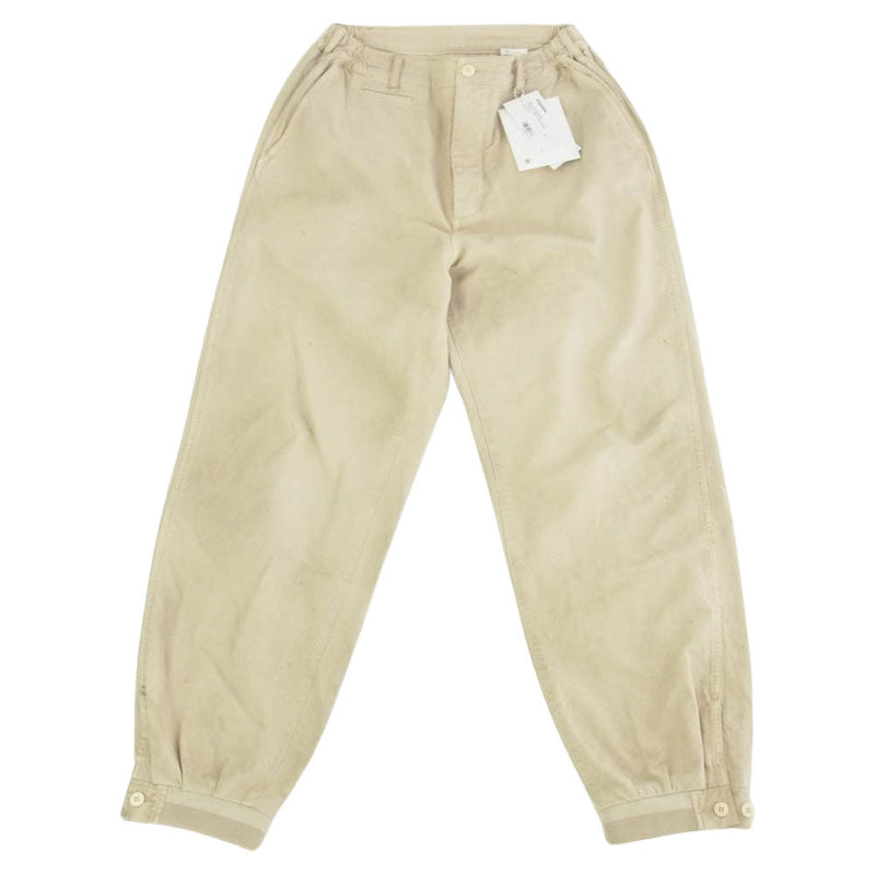 VISVIM ビズビム 0124105008009 CARROL CHINO PANTS DMGD チノ 裾リブ レーシングパンツ ベージュ系 1【美品】【中古】