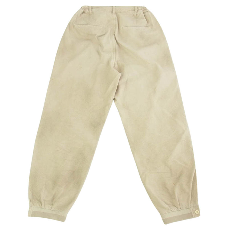 VISVIM ビズビム 0124105008009 CARROL CHINO PANTS DMGD チノ 裾リブ レーシングパンツ ベージュ系 1【美品】【中古】