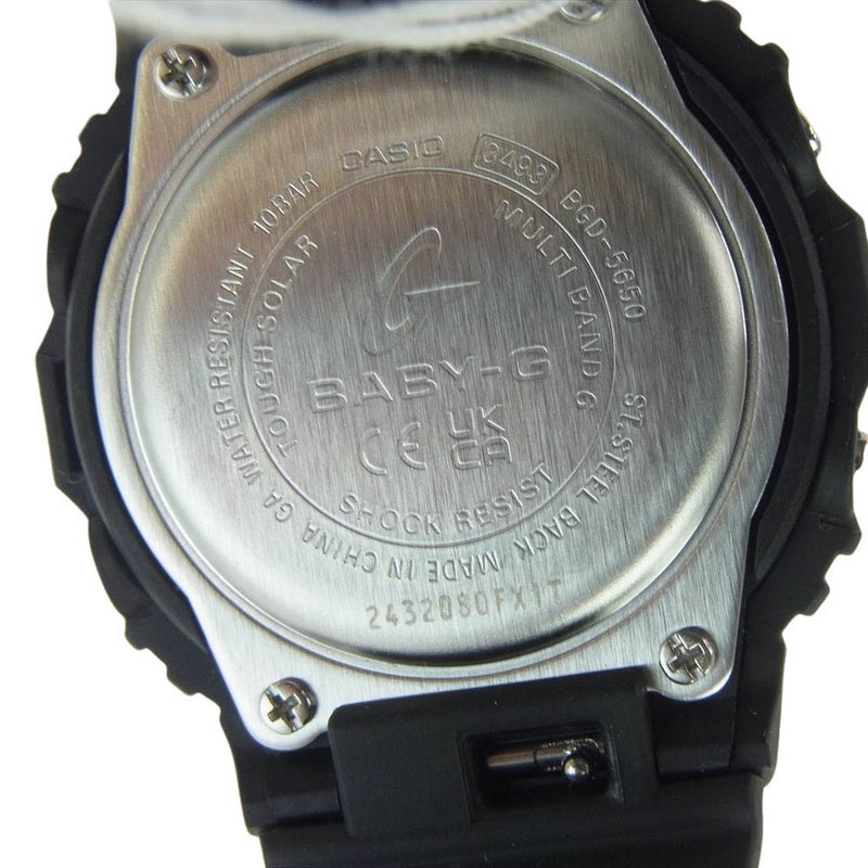 CASIO G-SHOCK カシオ ジーショック BGD-5650-1CJF BGD-5650 Series BABY-G スクエア 10気圧防水 電波ソーラーウオッチ ブラック系【極上美品】【中古】