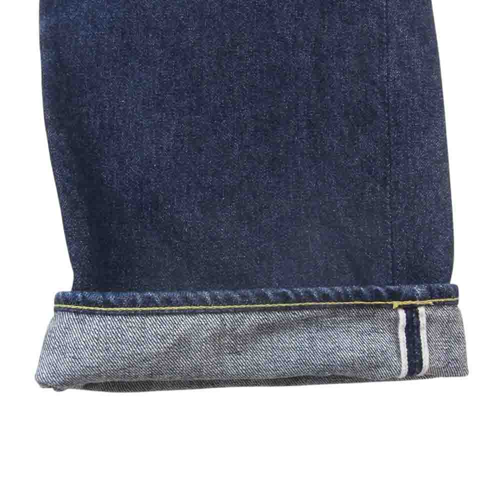 TCB jeans ティージービージーンズ S40s Jeans 大戦モデル 月桂樹 ボタンフライ セルビッジ 赤耳 デニムパンツ インディゴブルー系 W36【中古】
