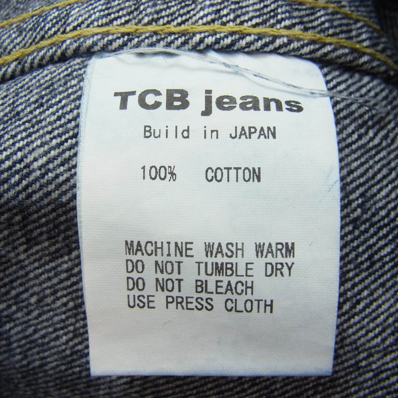 TCB jeans ティージービージーンズ S40s Jacket WW2 MODEL 大戦モデル 14OZ デニムジャケット インディゴブルー系 42【中古】