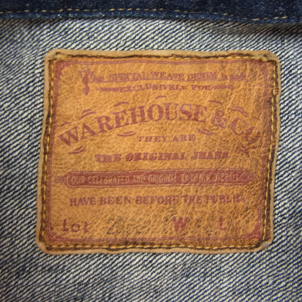 WAREHOUSE ウエアハウス 2000XX 1stタイプ 大戦モデル Tバック デニムジャケット インディゴブルー系 42【中古】