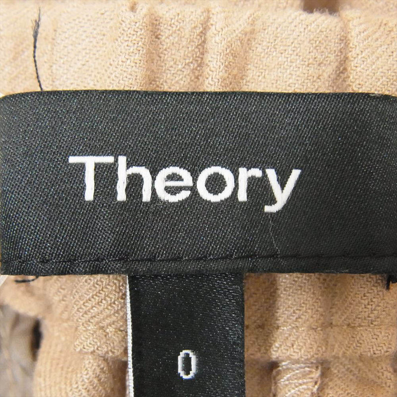 theory セオリー 01-0306415-340-700 Light Saxony 2 Crop Pull On J ウール混 ワイドパンツ ブラウン系 0 【中古】