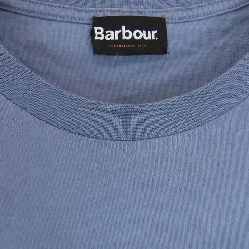 Barbour バブアー 241mtsg004 バックプリント ベーシック  ロゴ Tシャツ ブルー系 サイズ表記無【中古】