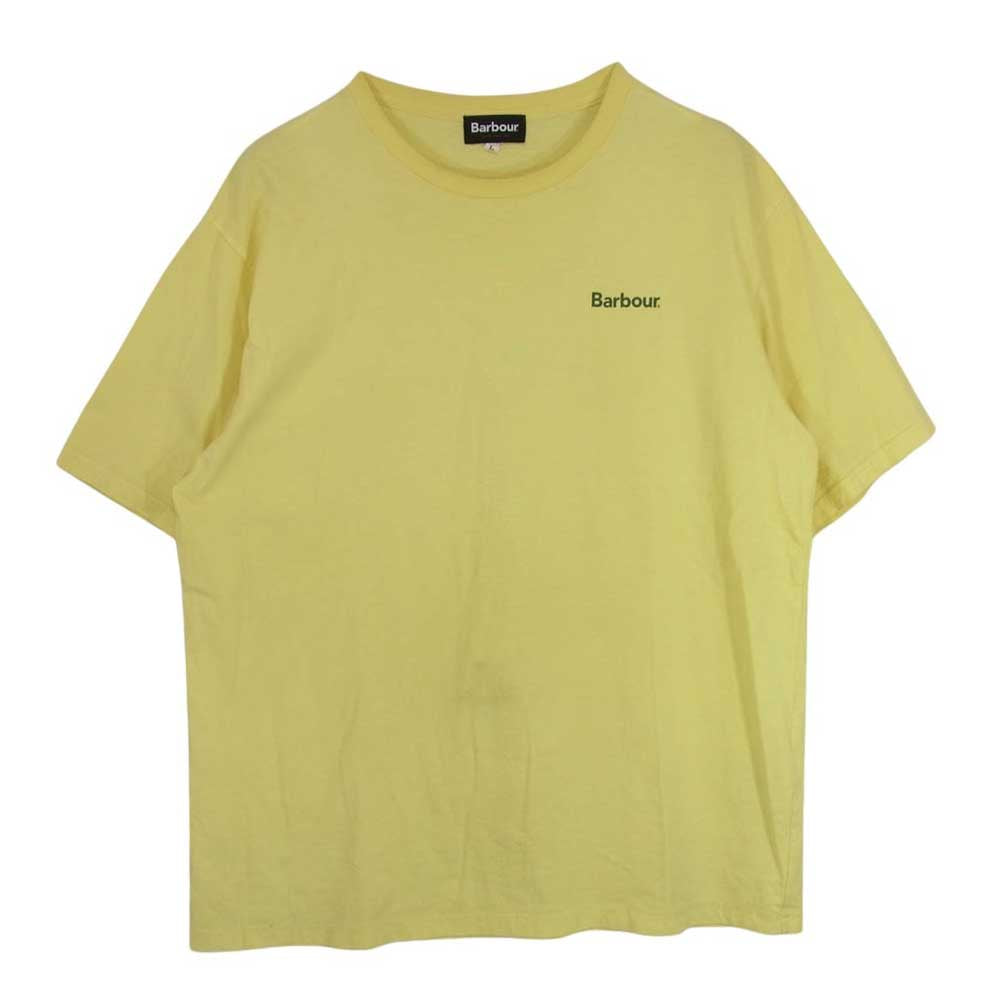 Barbour バブアー 241MTSG005 スモール ロゴ ショートスリーブ 半袖 クルーネック Tシャツ イエロー系 L【中古】