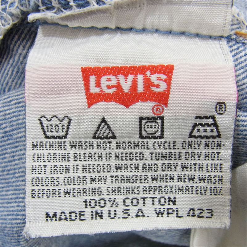 Levi's リーバイス USA製 W34 ボタン裏524 501 ボタンフライ デニム パンツ インディゴブルー系 34【中古】