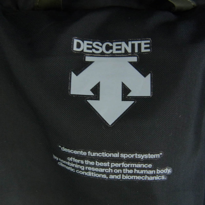 DESCENTE デサント DMMMJC44 フード付 スーパー ロング ダウンコート カーキ系 グリーン系 S【中古】