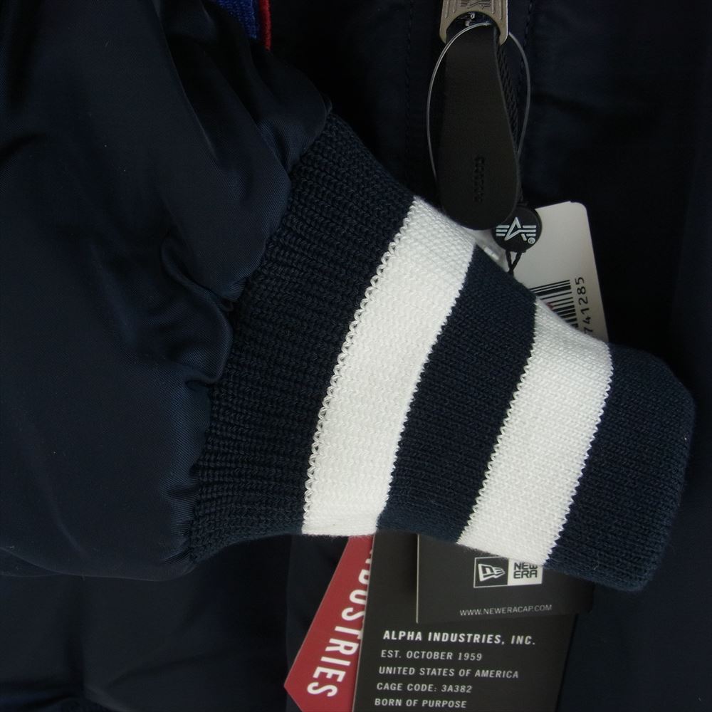ALPHA アルファ 13078687 NEWERA ニューエラ MA-1 ニューヨーク・ヤンキース ワッペン ミリタリージャケット ネイビー系 マルチカラー系 M【極上美品】【中古】