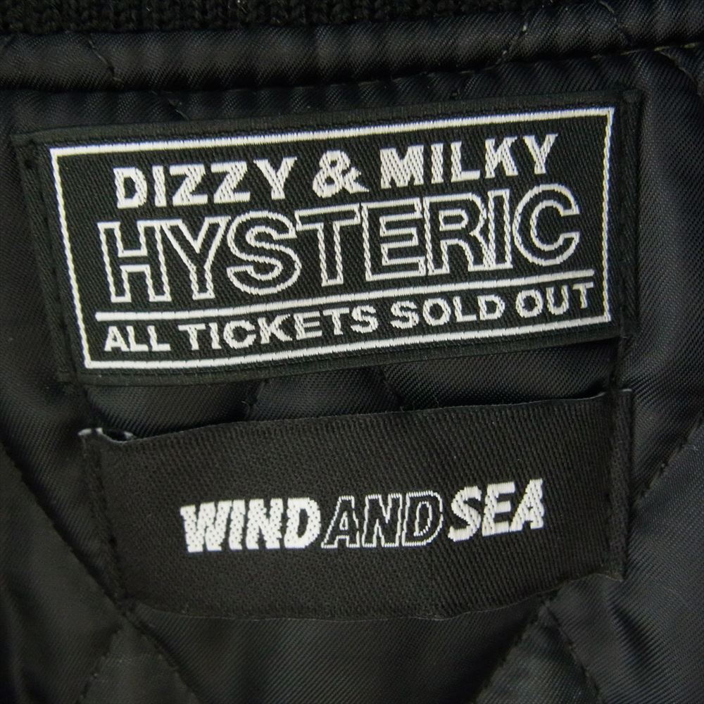 HYSTERIC GLAMOUR ヒステリックグラマー 23AW WDS-C-HYS-23-AP-Q1-01 WIND AND SEA WDS VARSITY JACKET タイガーカモ マルチ ヴァーシティジャケット スタジャン グリーン系 マルチカラー系 XS【極上美品】【中古】