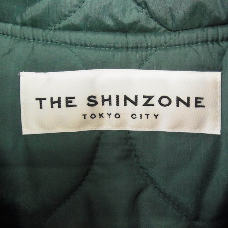 THE SHINZONE ザ シンゾーン 15AMSCO53 ウール フード付き 中綿 ダッフルコート ブラック系 34【中古】