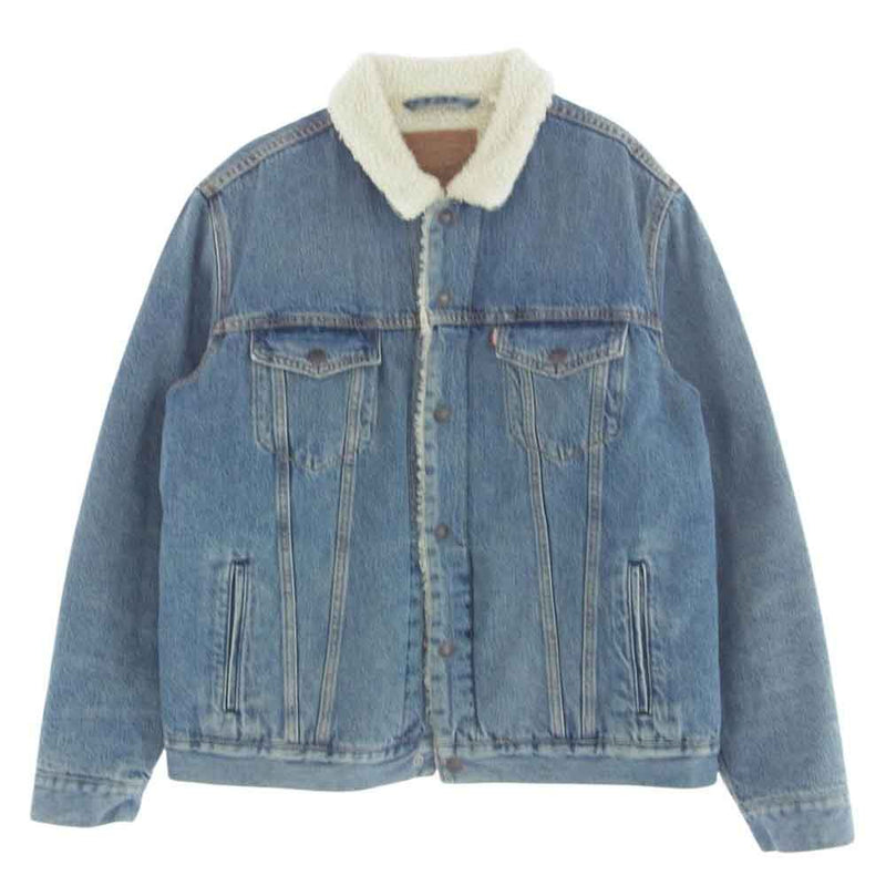 Levi's リーバイス PC9-16365-0128 PREMIUM プレミアム TYPE3 SHERPA TRUCKER JACKET シェルパ トラッカー デニムジャケット ボアジャケット インディゴブルー系 L【美品】【中古】