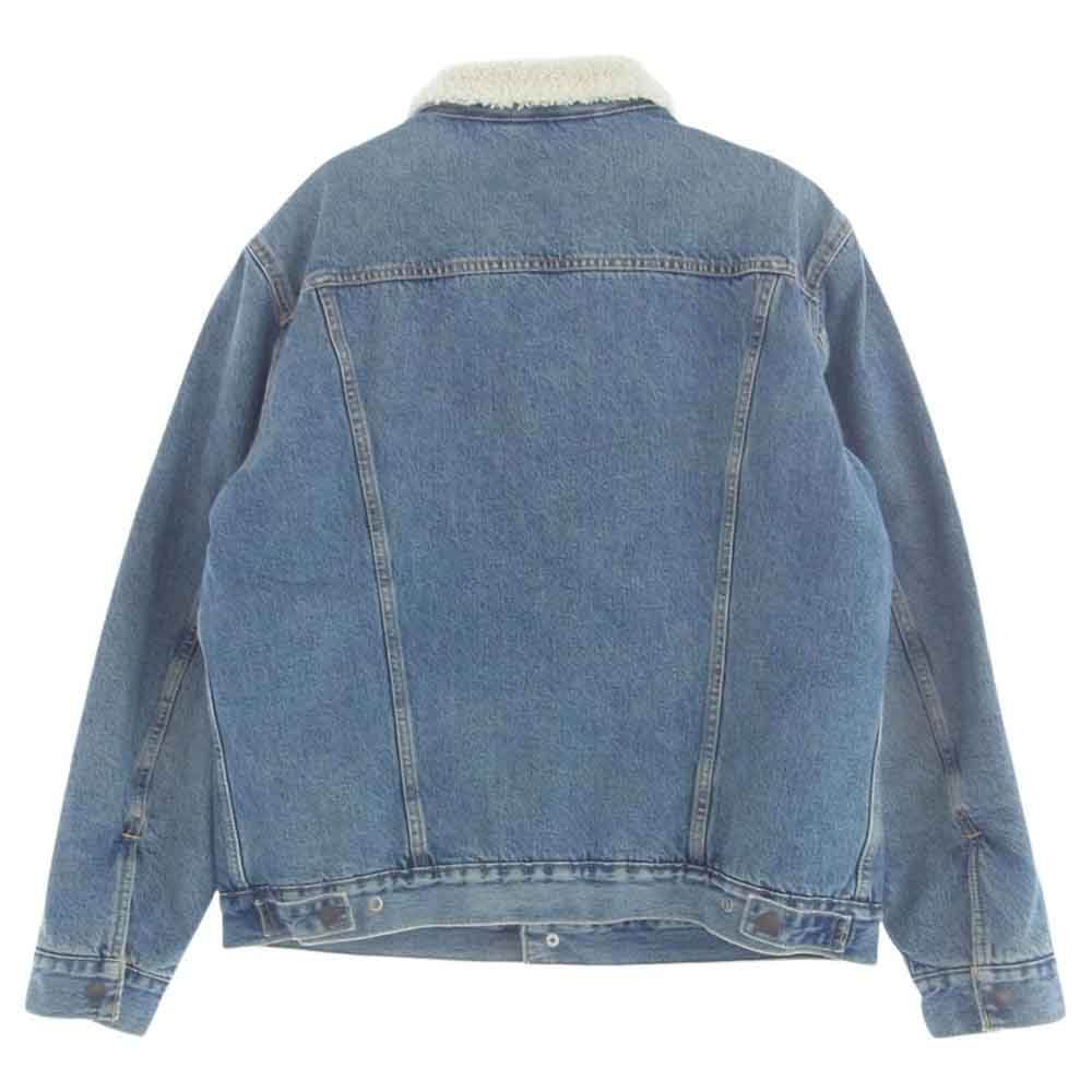 Levi's リーバイス PC9-16365-0128 PREMIUM プレミアム TYPE3 SHERPA TRUCKER JACKET シェルパ トラッカー デニムジャケット ボアジャケット インディゴブルー系 L【美品】【中古】