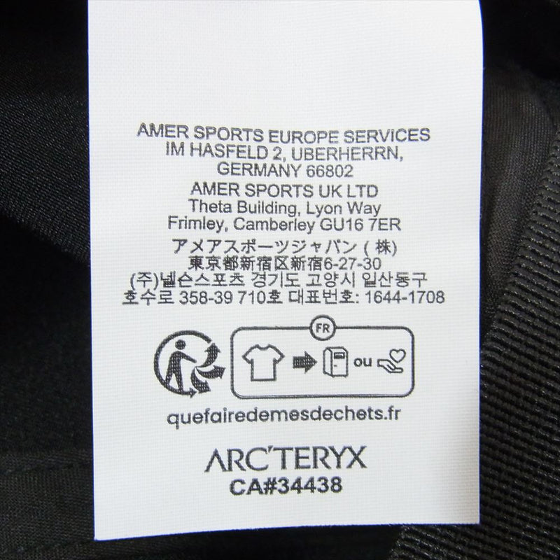 ARC'TERYX アークテリクス X000006984004 Calidum 5 Panel Hat 5パネル キャップ ブラック系 ONE SIZE【新古品】【未使用】【中古】