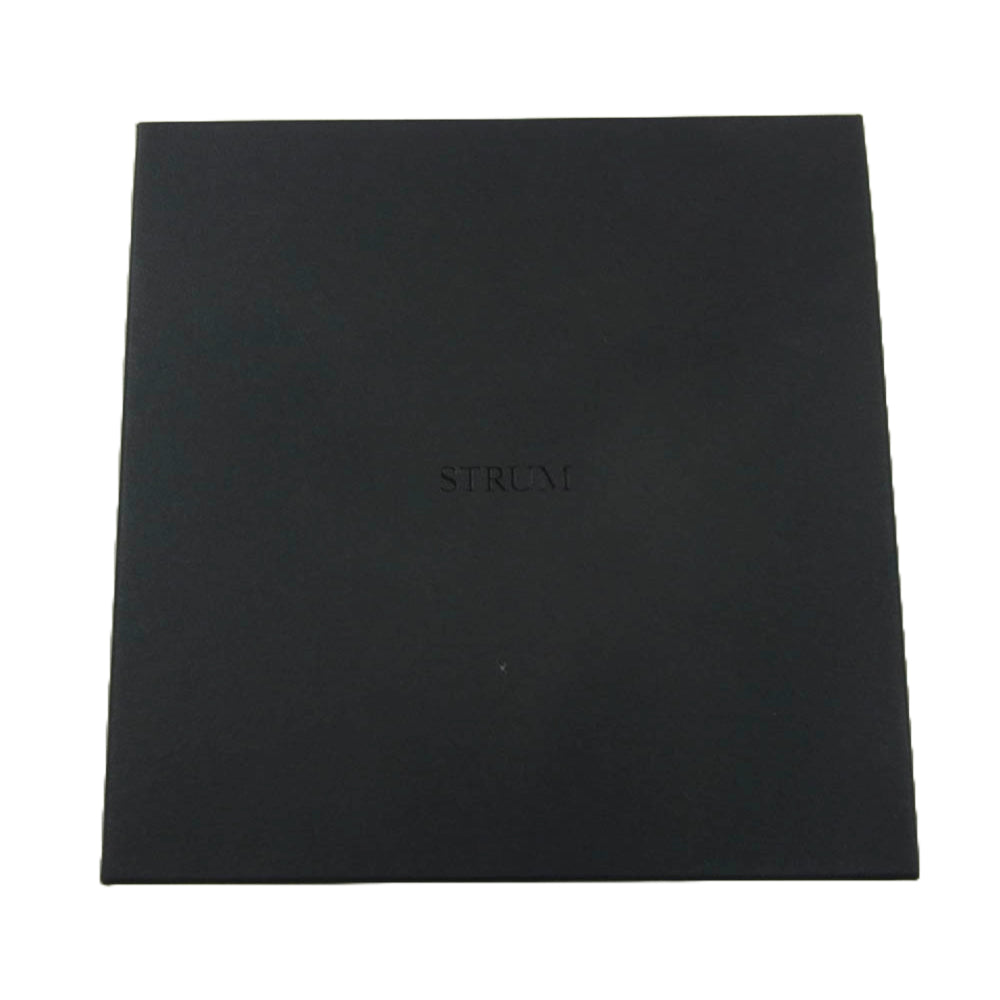 ストラム STG053-01S01 フルタンニンピット鞣し ステアハイド ベンズ ナローベルト スタッズカスタム ブラック系 F【美品】【中古】