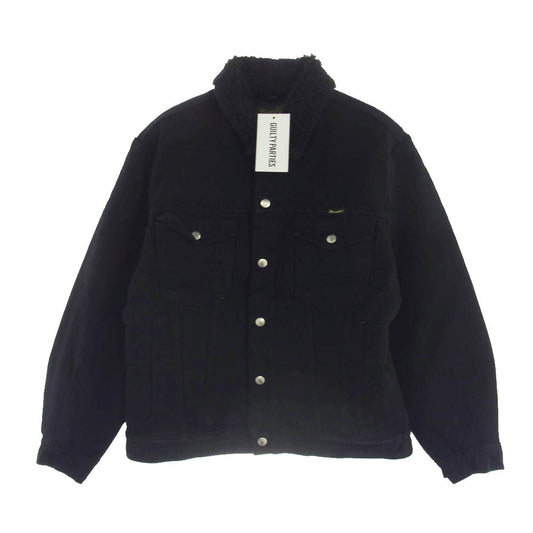 WACKO MARIA ワコマリア WRANGLER DENIM TRUCKER JACKET ラングラー デニム トラッカージャケット ボアジャケット ブラック系 S【新古品】【未使用】【中古】