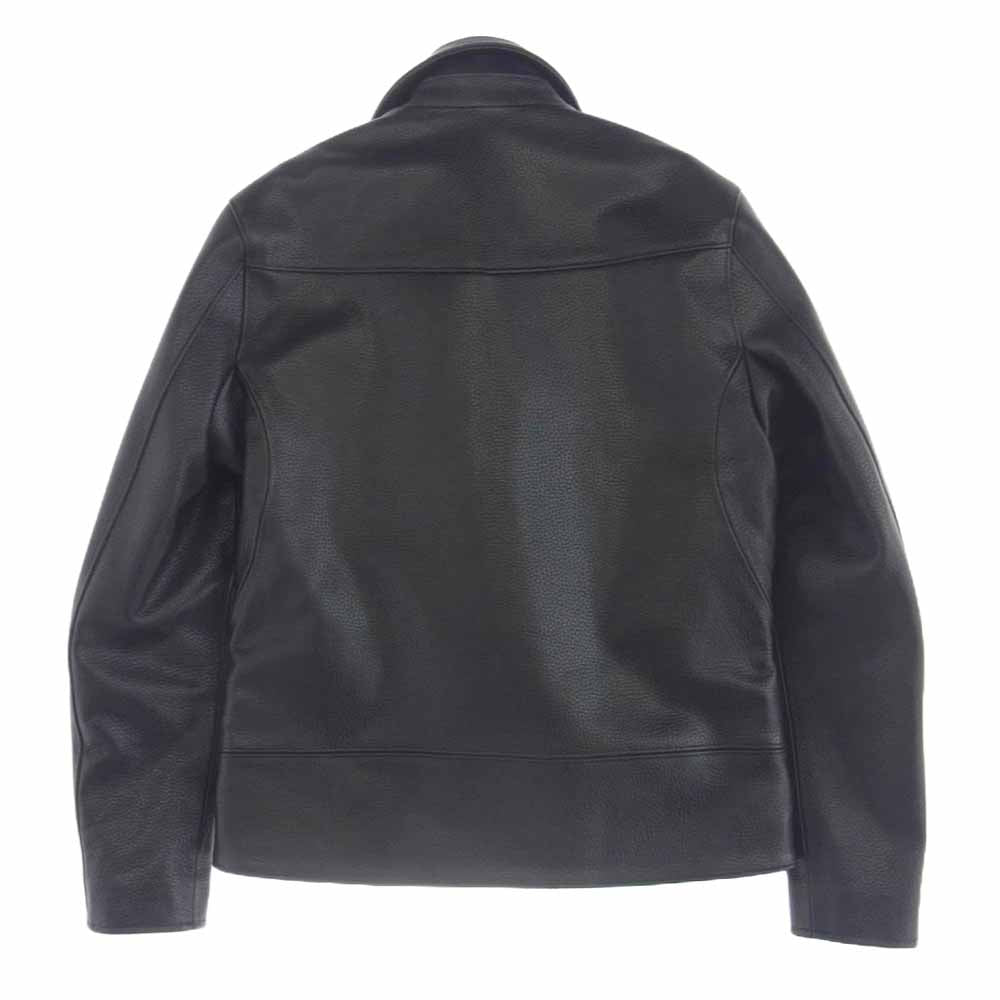 STRUM ストラム STL083-01 クロム鞣し エンボス シュリンクステア LIST ダブルライダースジャケット ブラック系 3(S)【極上美品】【中古】