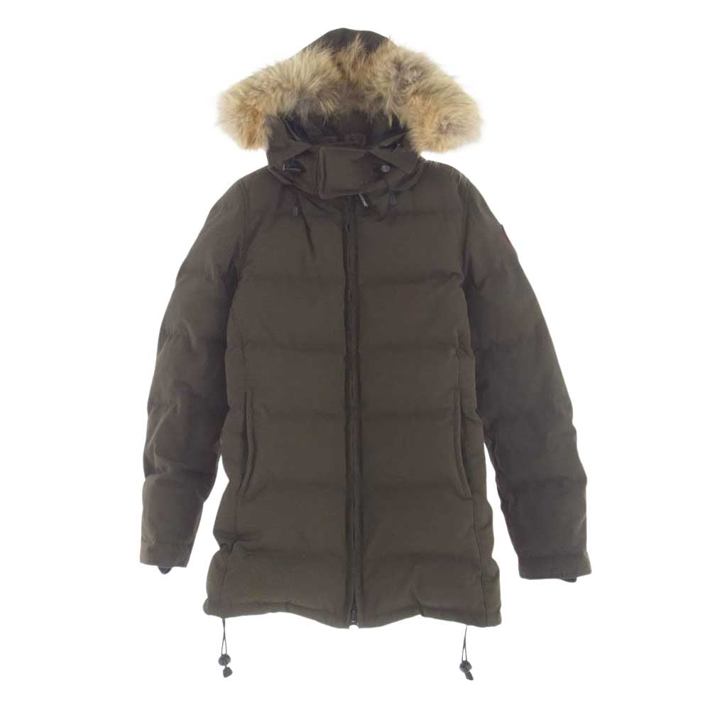 CANADA GOOSE カナダグース 2301JL R 国内正規品 グリフィン BELLEVILLE ベルビル パーカ ダウン ジャケット カーキ系 S【中古】