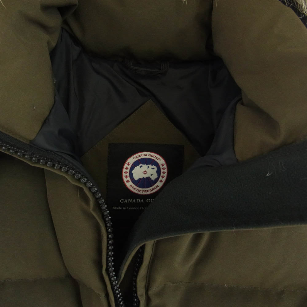 CANADA GOOSE カナダグース 2301JL R 国内正規品 グリフィン BELLEVILLE ベルビル パーカ ダウン ジャケット カーキ系 S【中古】