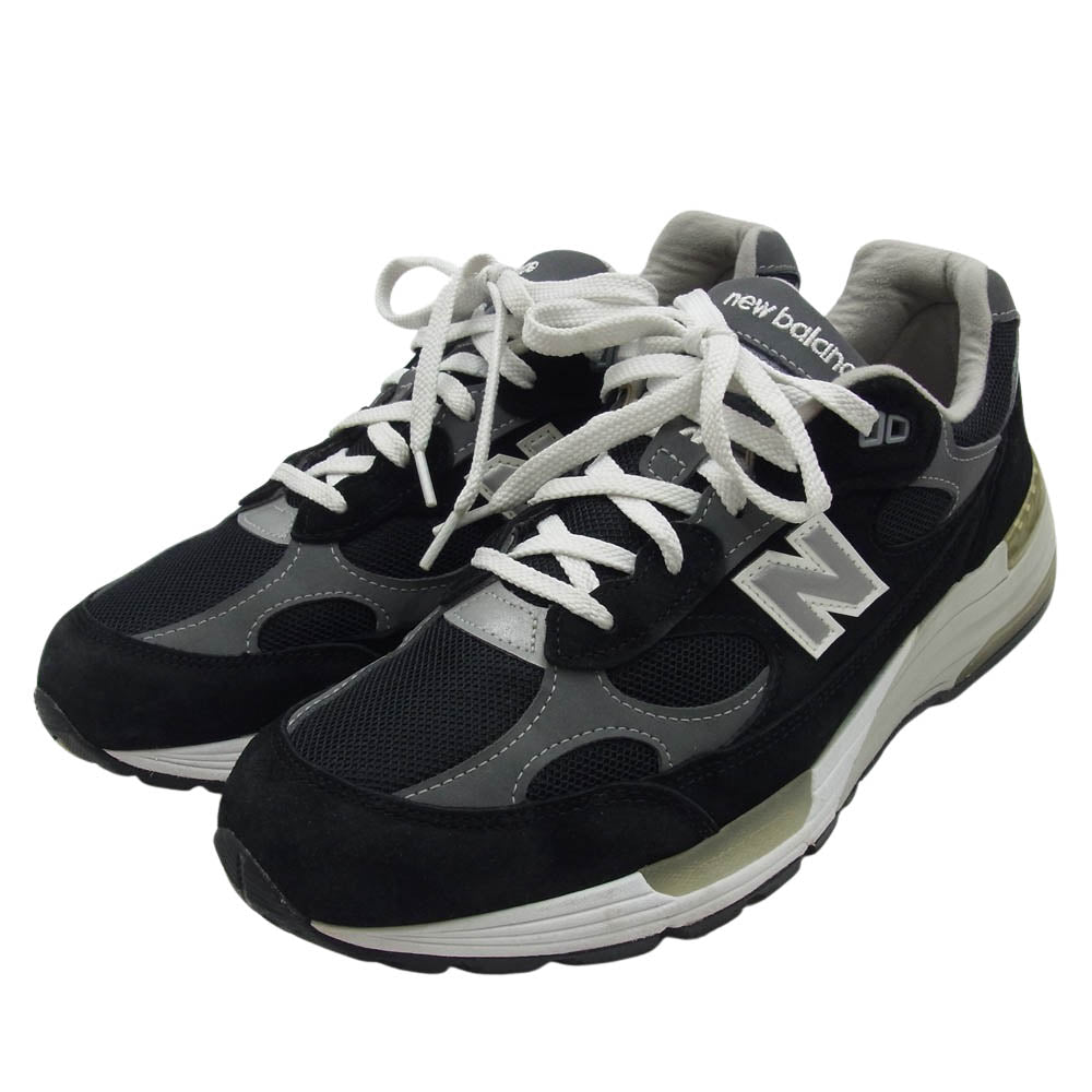 NEW BALANCE ニューバランス M992EB 992 スエード スニーカー USA製 ブラック系 28cm【中古】 NEW BALANCE ニューバランス M992EB 992 スエード スニーカー USA製
