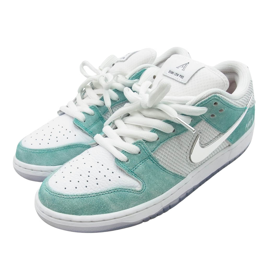 NIKE ナイキ FD2562-400 APRIL SKATEBOARDS × Nike SB Dunk Low Pro QS White and Multi-Color エイプリルスケートボード × ナイキ SB ダンク ロー プロ ホワイト アンド マルチカラー スニーカー ホワイト系 ライトブルー系 27.5cm【中古】