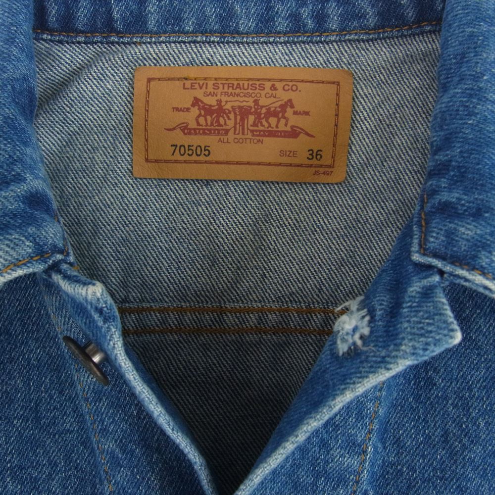 Levi's リーバイス 70505-02 香港製 90s 復刻 3rd 70505 復刻 デニム