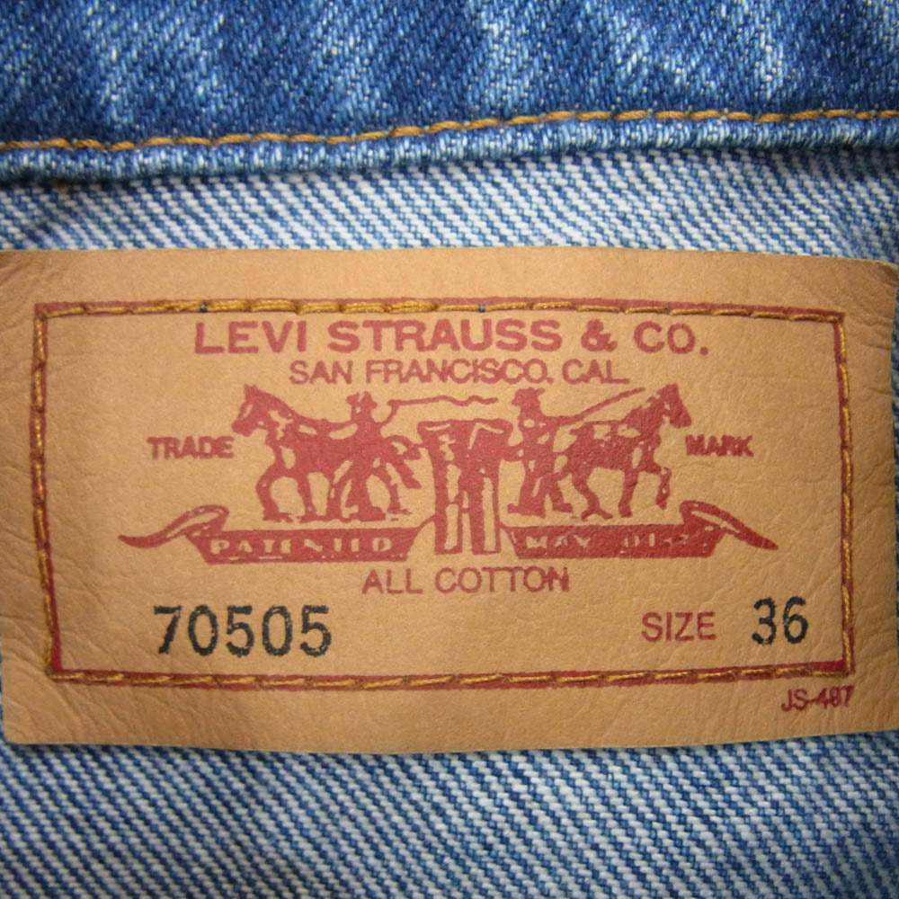 Levi's リーバイス 70505-02 香港製 90s 復刻 3rd 70505 復刻 デニム
