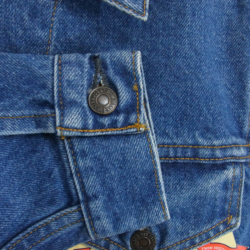 Levi's リーバイス 70505-02 香港製 90s 復刻 3rd 70505 復刻 デニム ジャケット インディゴブルー系 36【極上美品】【中古】