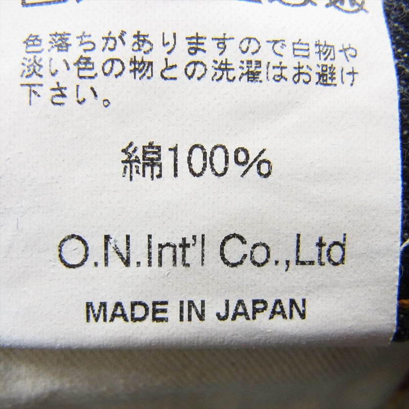 ONI DENIM 鬼デニム ONI-426 13oz デニム Lot.426 ブーツカット デニム パンツ W36 カーキ系【極上美品】【中古】