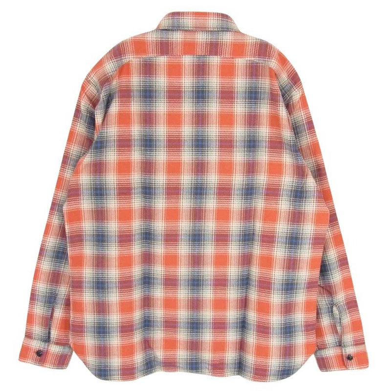 SUGAR CANE シュガーケーン SC29365 FICTION ROMANCE TWILL CHECK WORK SHIRTS チェック シャツ レッド系 L【新古品】【未使用】【中古】